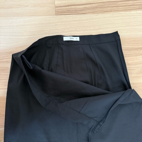 Prada Midi Black Skirt Size 44 US 4 - Picture 9 of 12